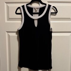 Banana Republic Black Tank Top with White Trim